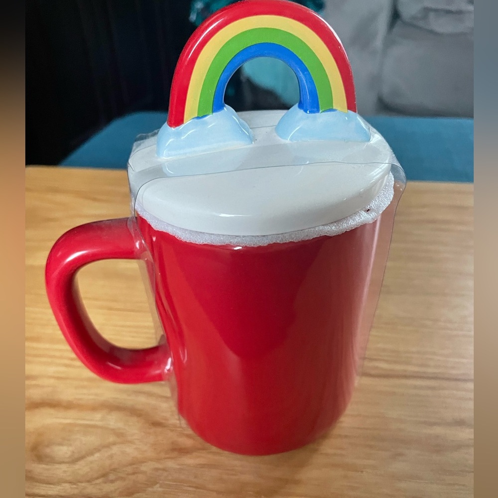 NWT Rae Dunn Love is Equal Mug with Rainbow Topper - Picture 2 of 3